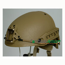Ventilated ballistic Helmet with sides-rails and NVG Mount